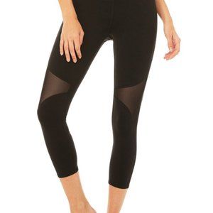 NWT, Alo Yoga High-Waist Coast Caprl , Black